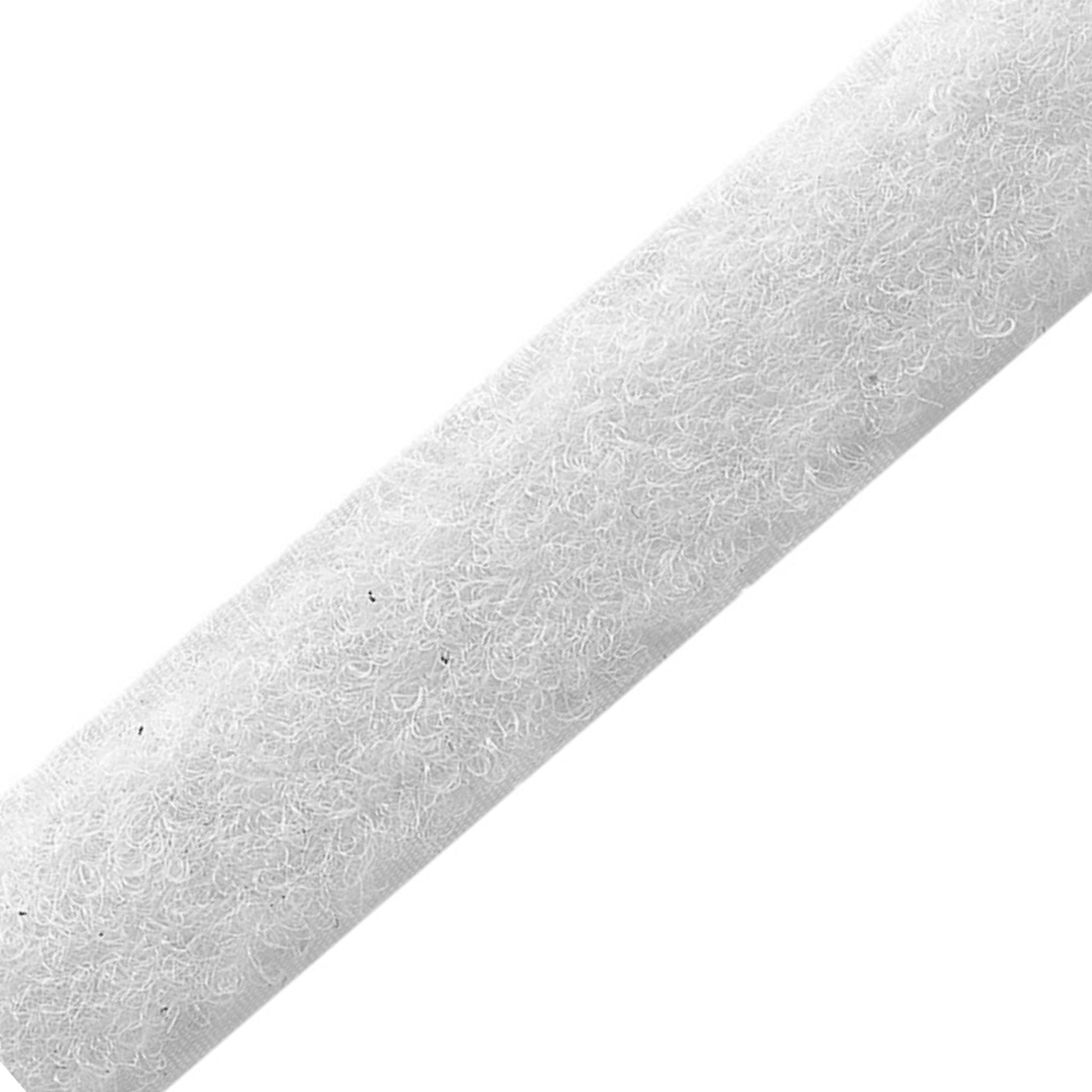 Flauschband zum Annähen weiß 2 cm breit