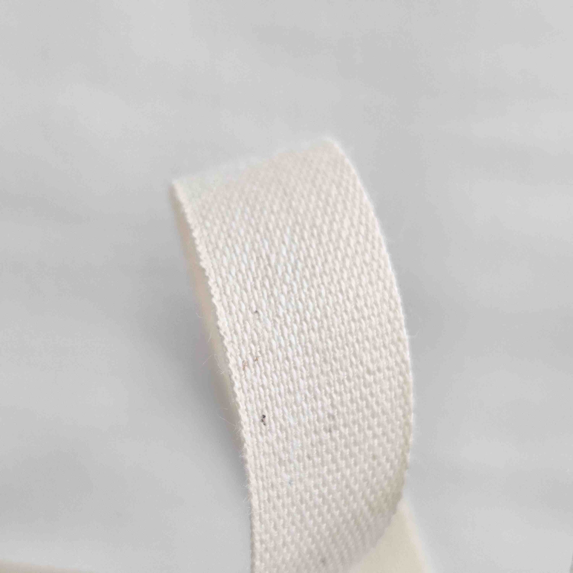 Baumwollband uni 15 mm natur