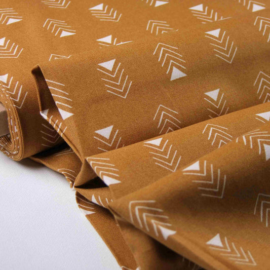 Figo Fabrics Martha Arrowhead senf