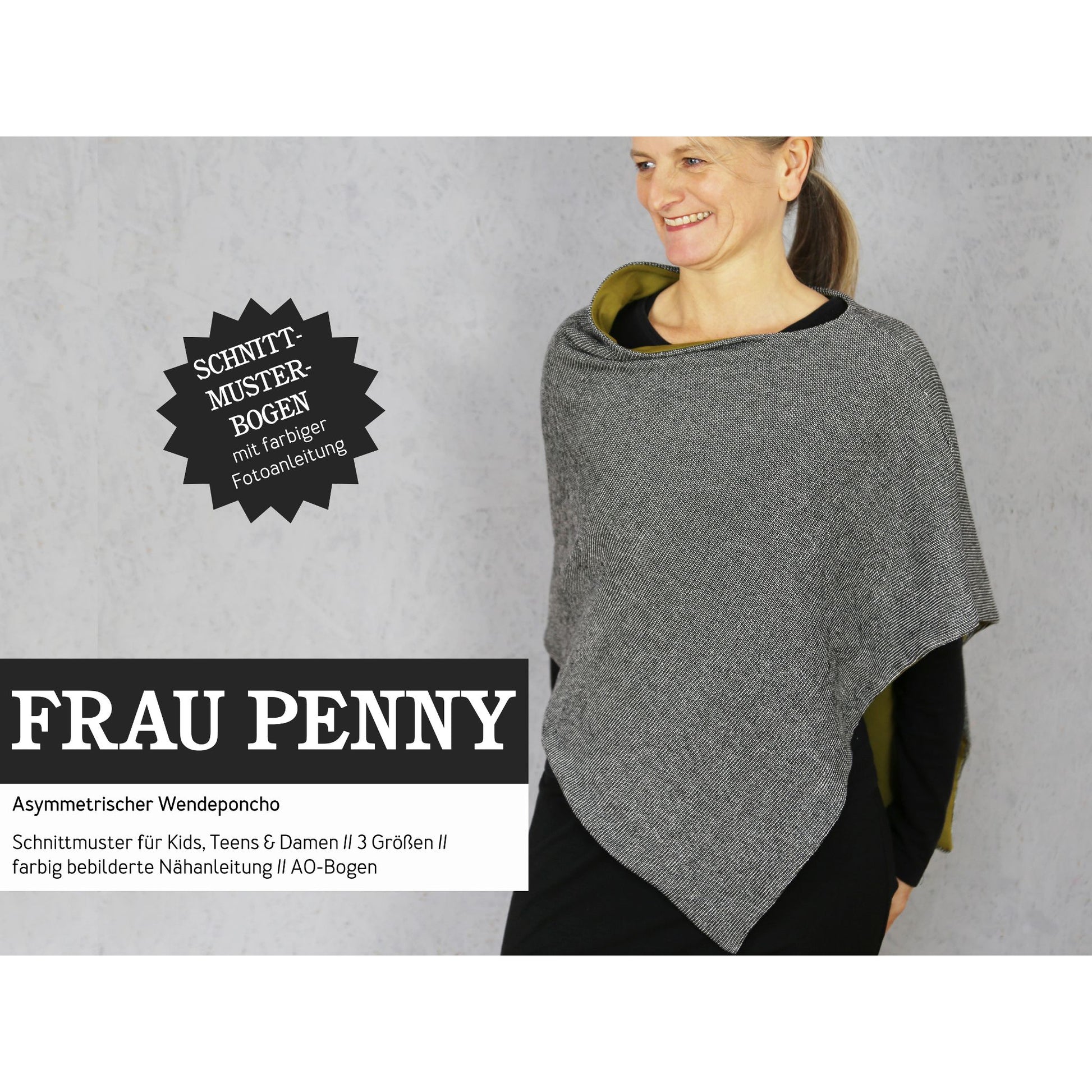 Studio Schnittreif Poncho Frau Penny