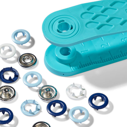 Prym Love Jersey Druckknöpfe blau