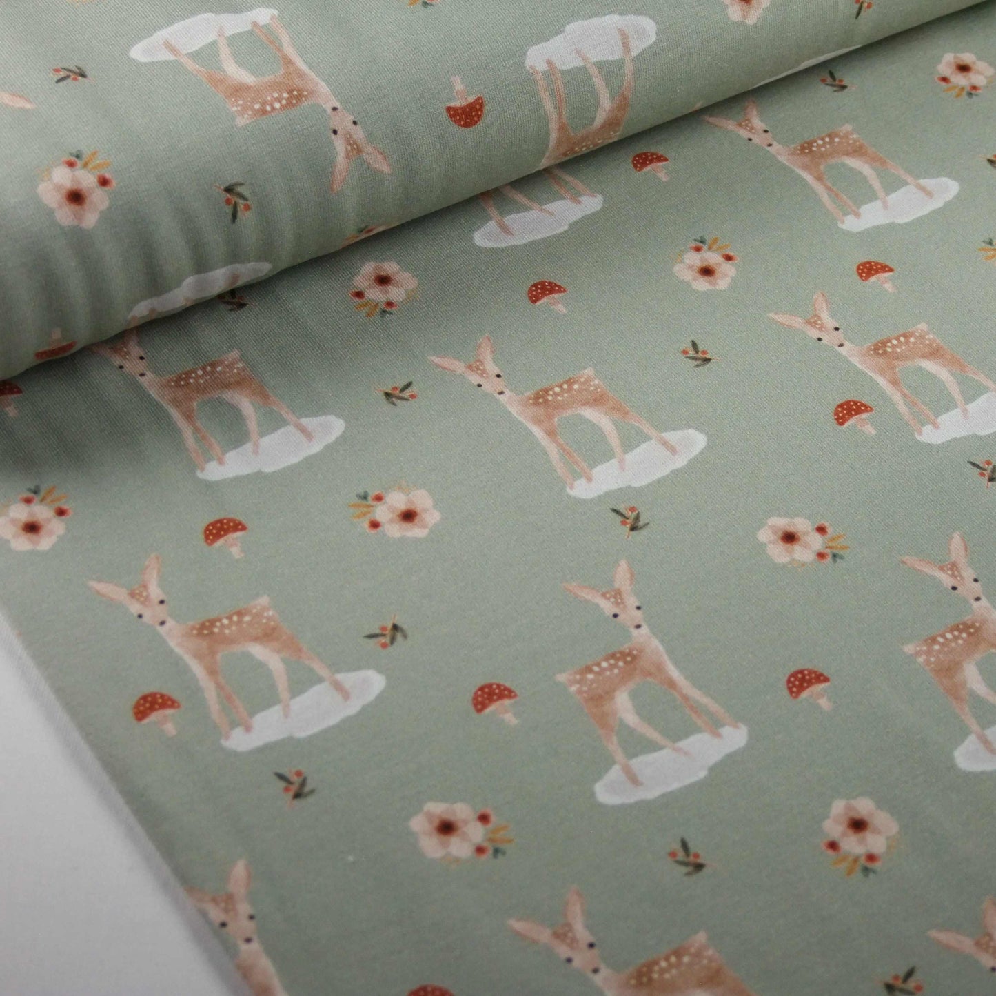 Jersey Rehkitz und Fliegenpilz mint