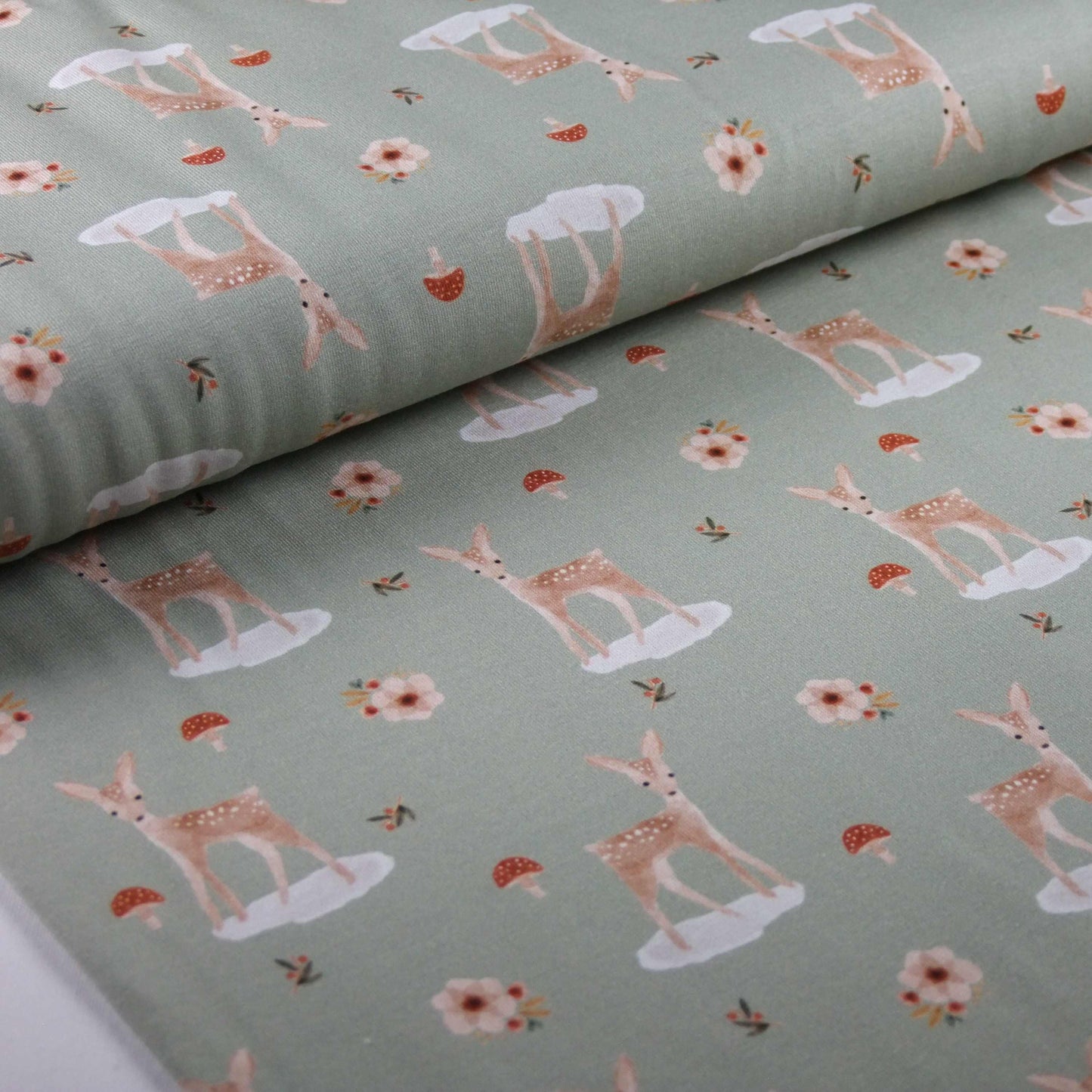 Jersey Rehkitz und Fliegenpilz mint