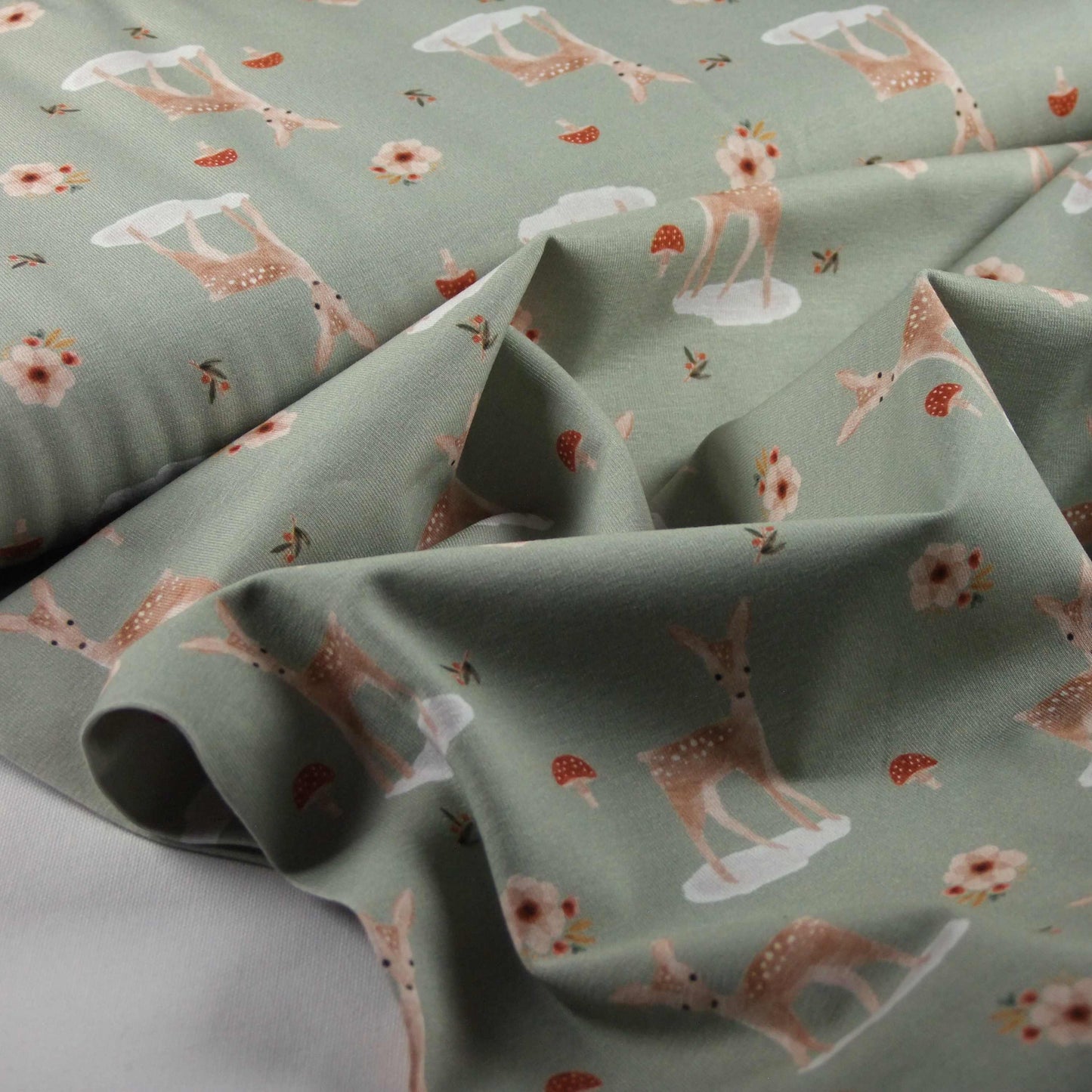 Jersey Rehkitz und Fliegenpilz mint