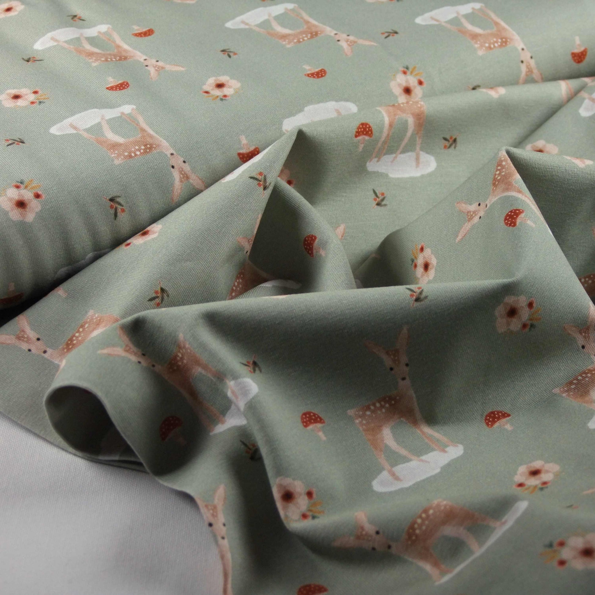 Jersey Rehkitz und Fliegenpilz mint