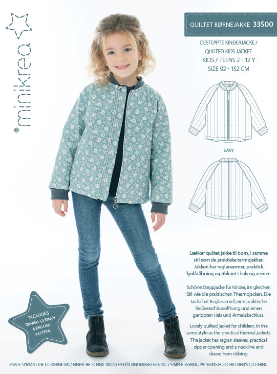 Schnittmuster 33500 Gesteppte Kinderjacke Kikkomo de schnittmuster-33500-gesteppte-kinderjacke-kikkomo-de