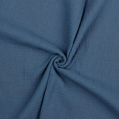 Bio Musselin uni indigo