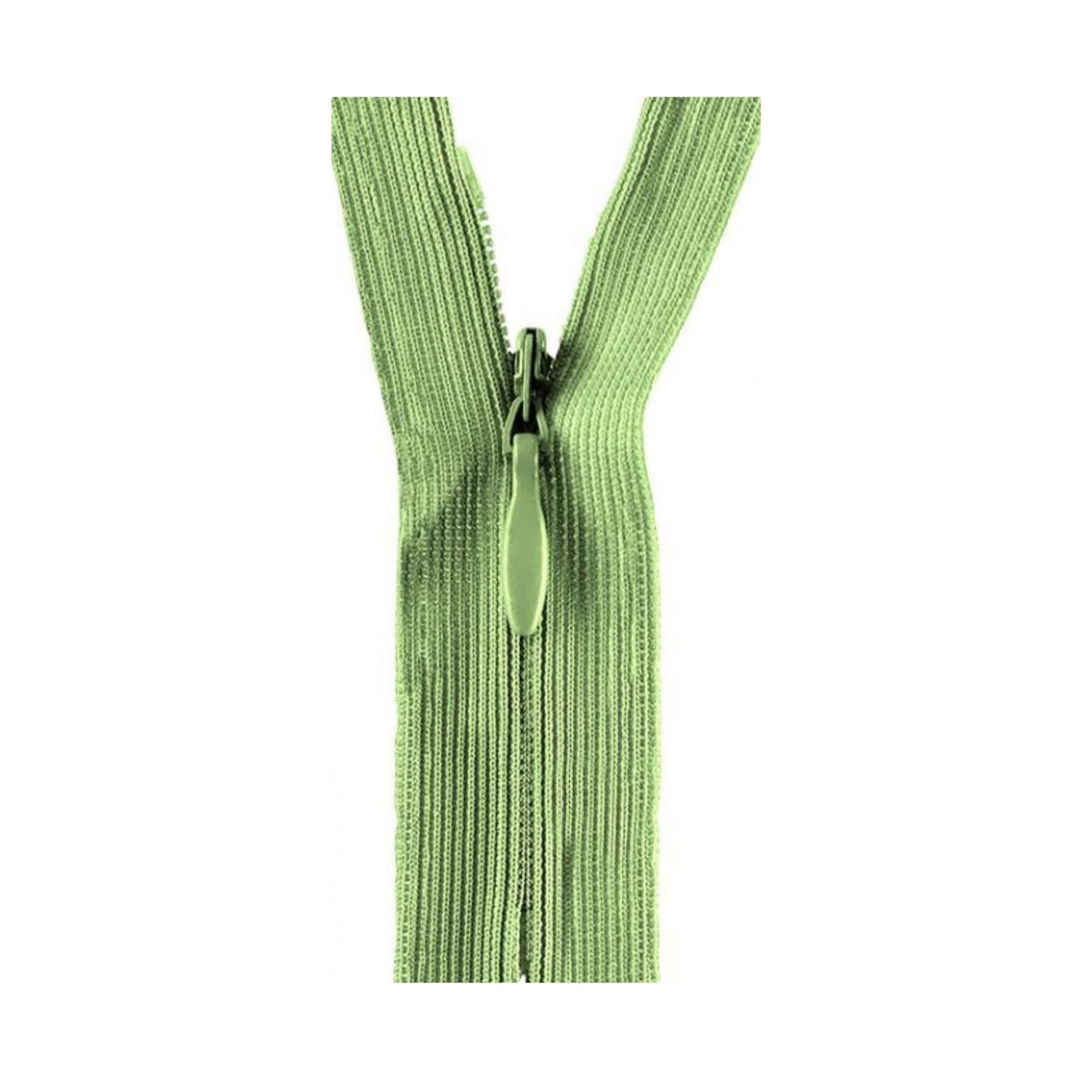Opti Reißverschluss nahtfein 25 cm für Kleider und Röcke hellgrün
