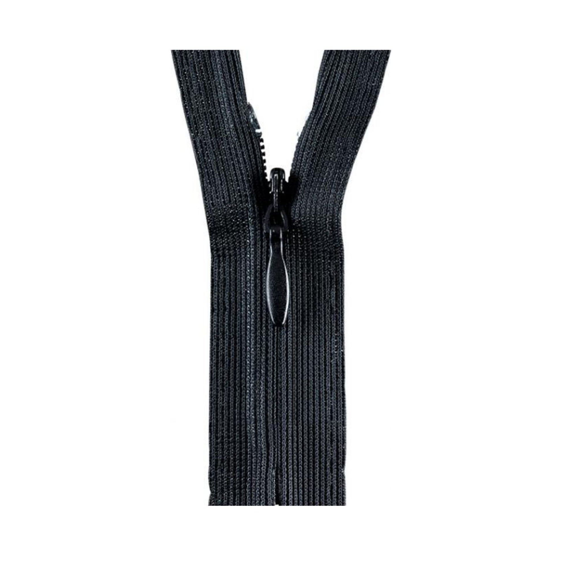 Opti Reißverschluss nahtfein 25 cm für Kleider und Röcke schwarz