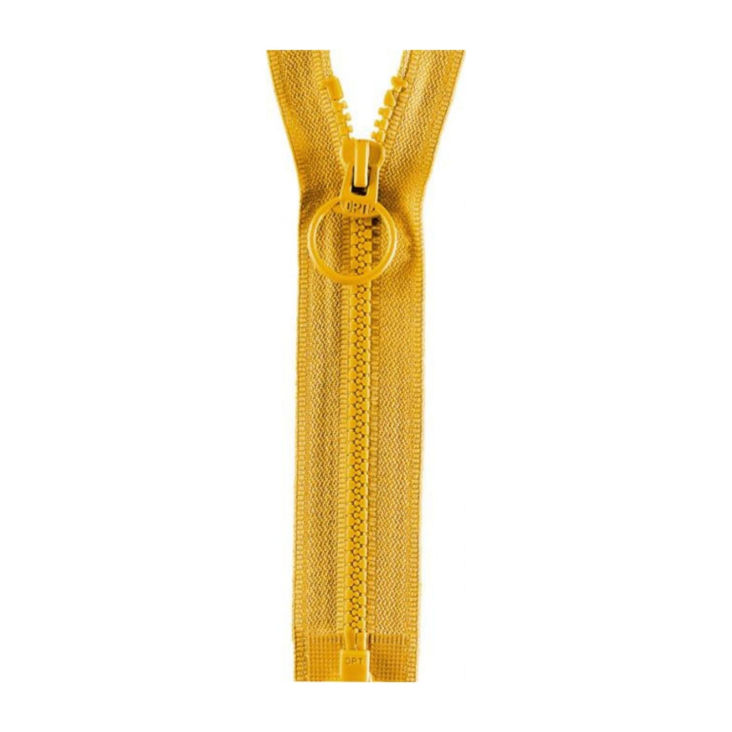 Opti teilbarer Reißverschluss für Jacken gelb