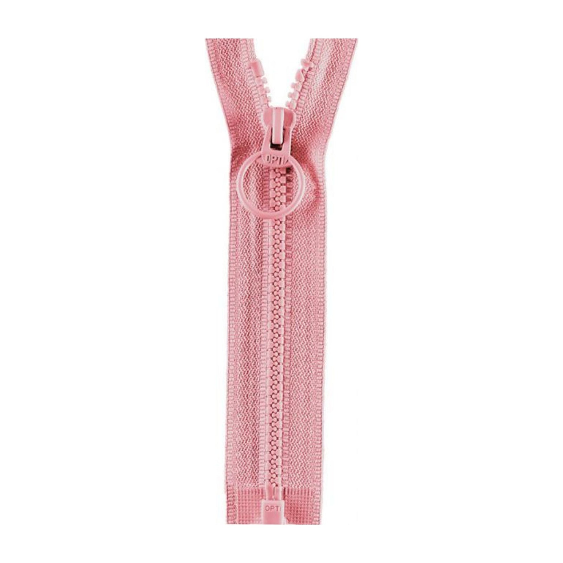 Opti teilbarer Reißverschluss für Jacken rosa