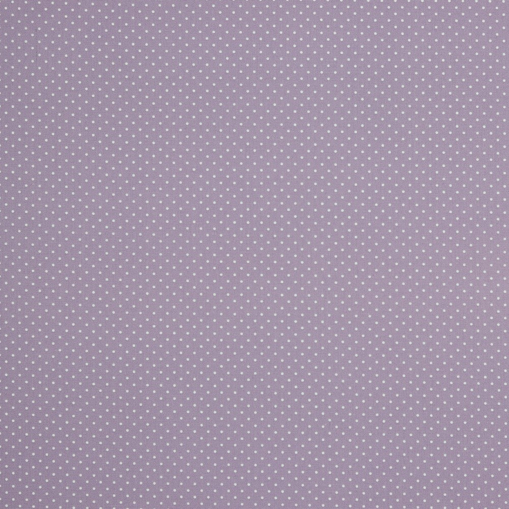 Baumwolle Petit Dots Lavendel weiß