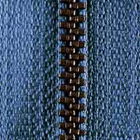 Reißverschluss M40 Werra Antik nicht teilbar 16 cm jeans