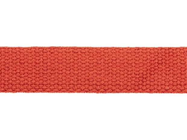 Gurtband Baumwolle Uni 30 mm rostbraun