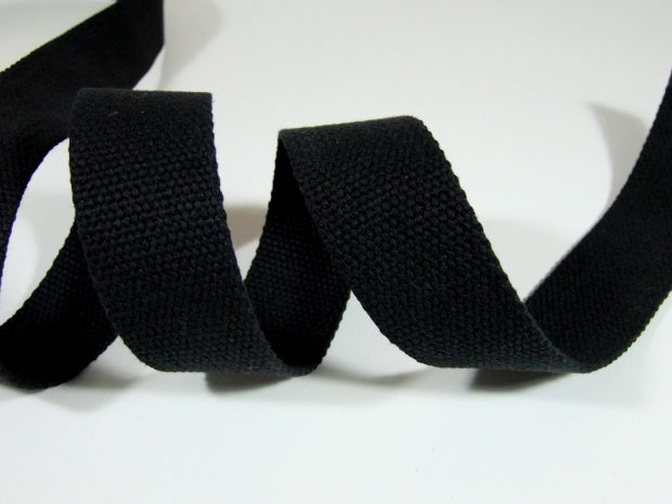Gurtband Baumwolle Uni 40 mm schwarz