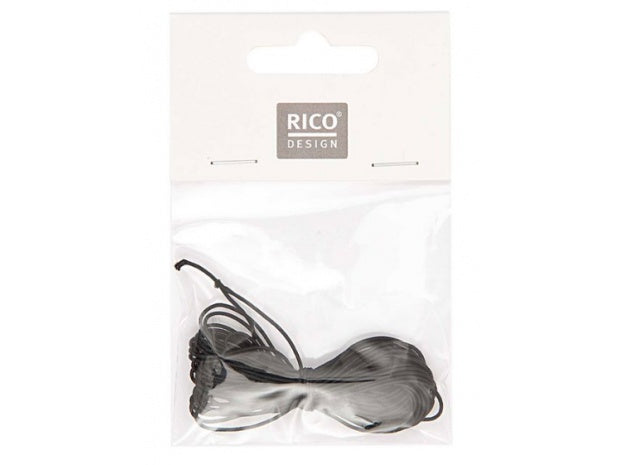 Rico Design Hutgummiband Uni 1 mm x 5 m schwarz