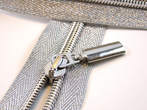 Prym Metallisierter Reißverschluss Teilbar 50 cm silber