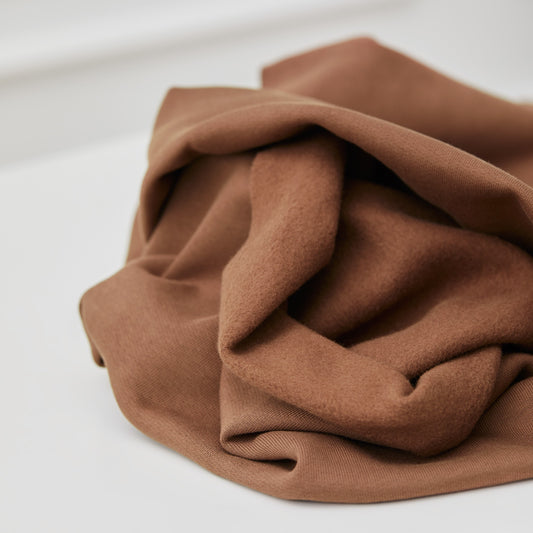 Organic basic brushed Sweat mind the MAKER dust brown