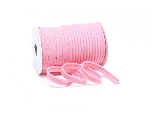 MiZa Paspelband Uni 10 mm rosa