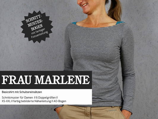 Studio Schnittreif Schnittmuster Shirt Frau Marlene